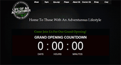 Desktop Screenshot of lifeofanadventurer.com